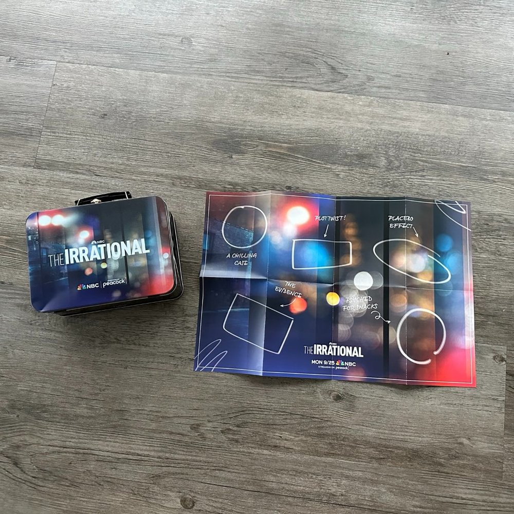 NEW Collectible TV Show Metal Lunch Box and TV Poster - The Irrational - NBC